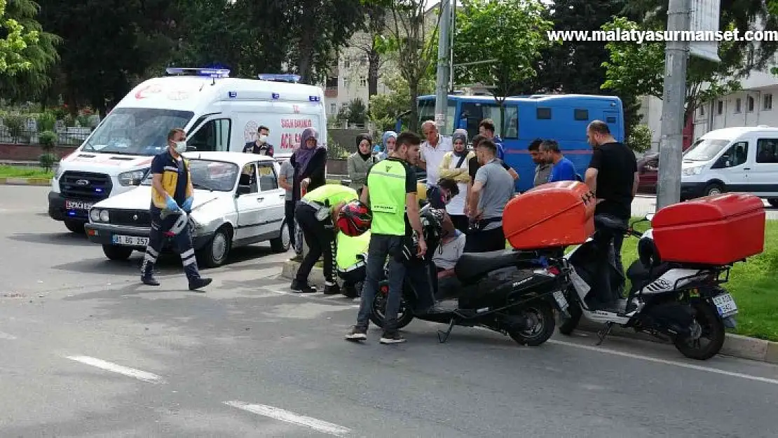 Ordu'da motosiklet ile otomobil çarpıştı: 1 yaralı