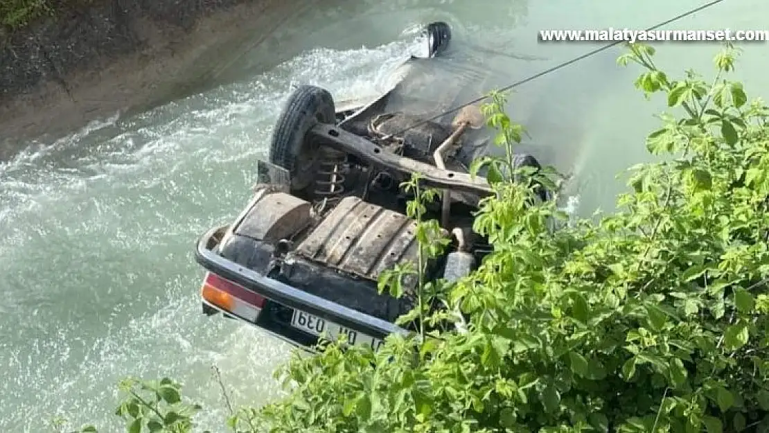 Osmaniye'de otomobil sulama kanalına uçtu: 3 yaralı