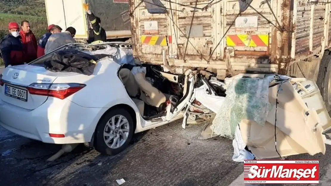 Osmaniye'de trafik kazası: 3 ölü, 2 yaralı