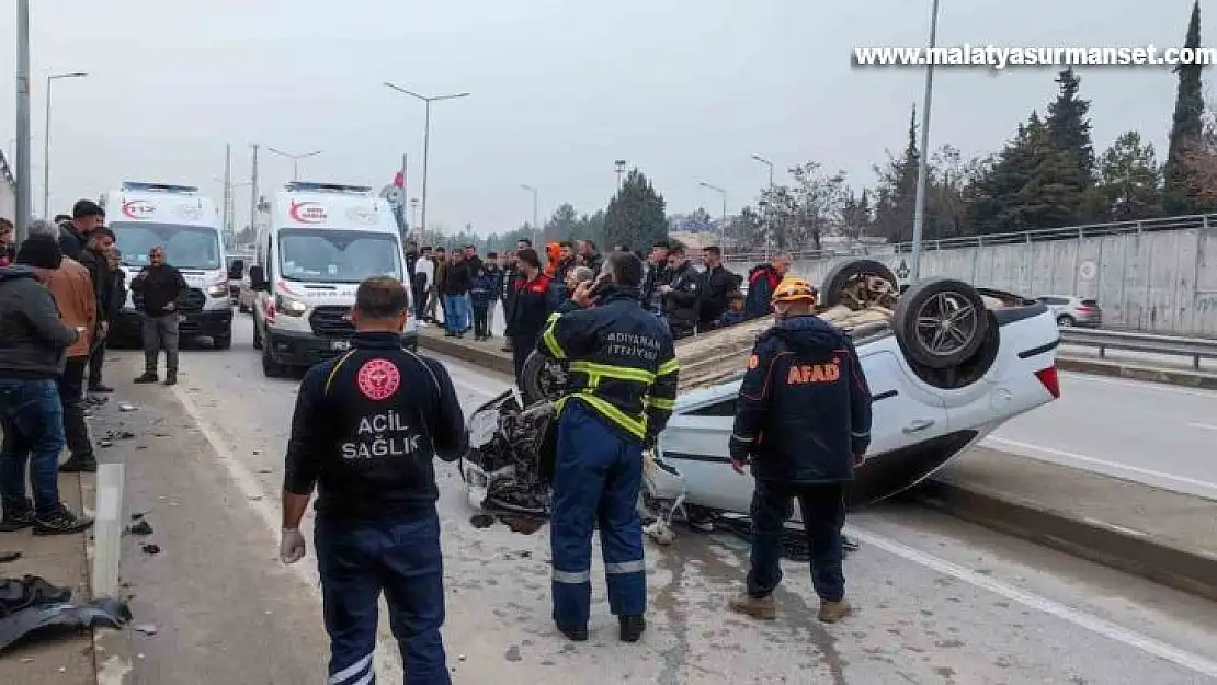 Otomobil takla attı: 1 yaralı