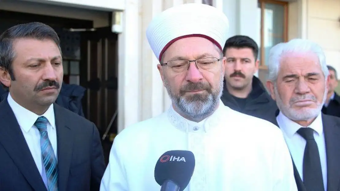 (Özel) Diyanet İşleri Başkanı Erbaş, deprem bölgesindeki çalışmaları anlattı