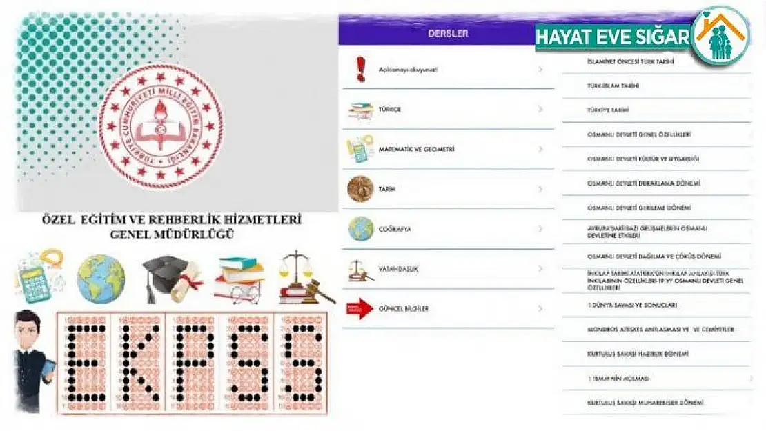 Özel eğitim öğrencilerinin EKPSS'ye hazırlığı için mobil uygulama