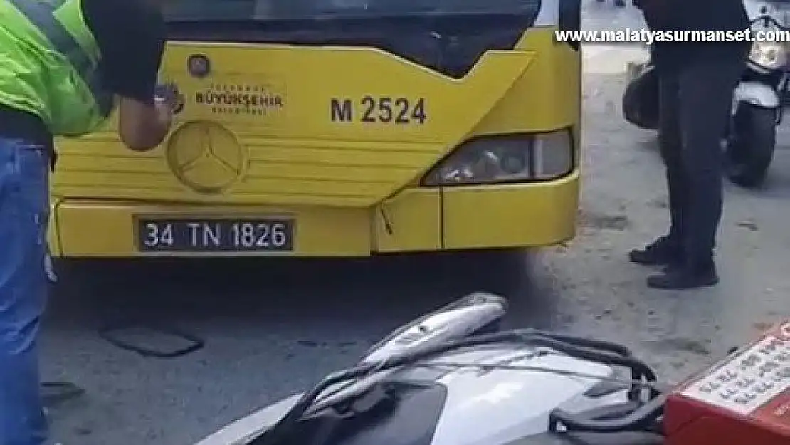 Kazaya sinirlenen motokurye dehşet saçtı