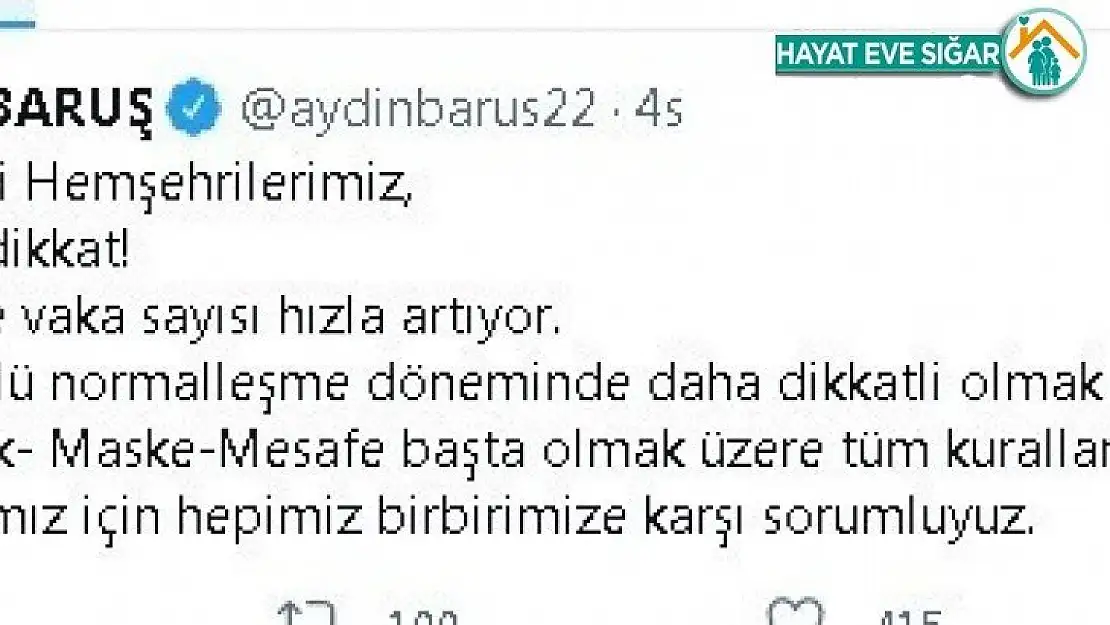 Pandemide vaka sayısının arttığı Malatya'da uyarı