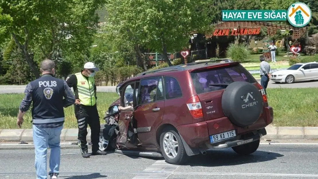 Polis kontrol noktasında feci kaza