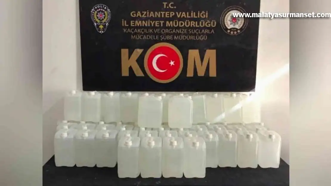 Polis yılbaşı öncesi 350 litre kaçak alkol ele geçirildi