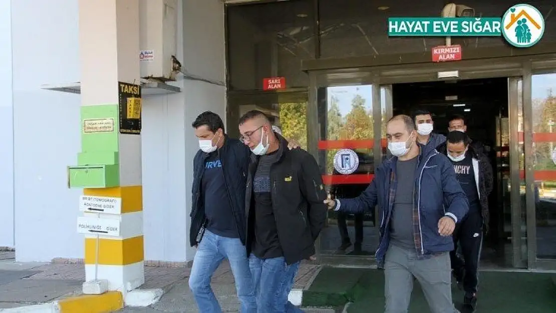 Polisin burnunu kıran şahıslar adliyeye sevk edildi