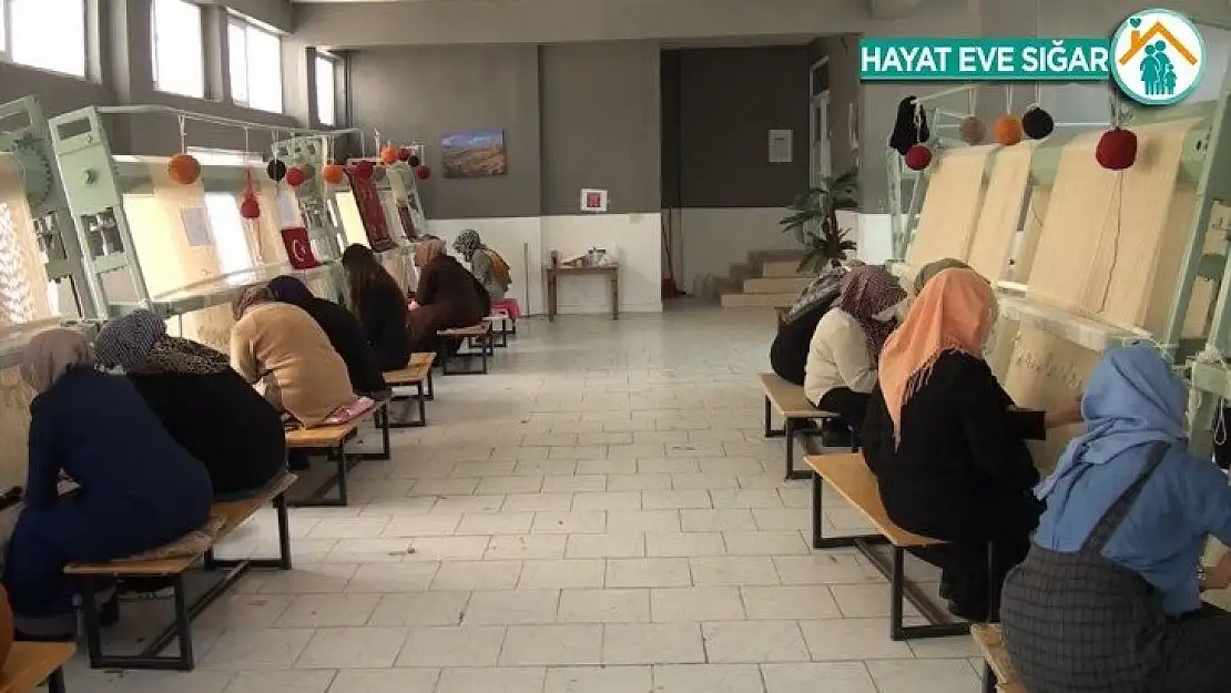 Pütürge'de halı dokuma kursu ile kadınlara iş imkanı