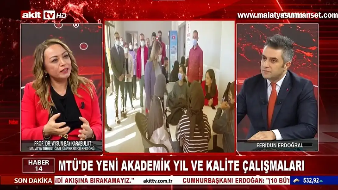 Rektör Karabulut Gün Ortası Programının Konuğu Oldu