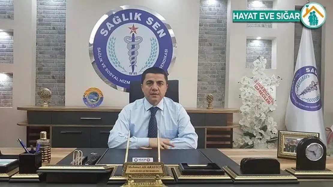 Sağlık-Sen Şube Başkanı Arayıcı'dan 1 Mayıs kutlaması