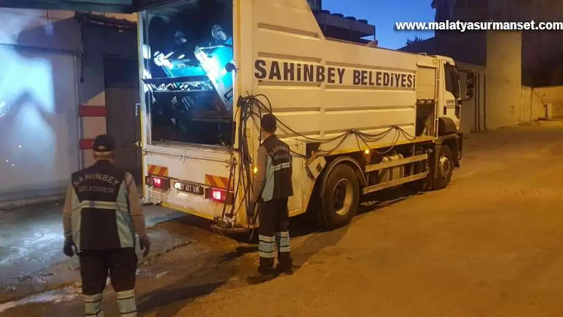 Şahinbey'de temizlik ekipleri bayram boyunca görev başındaydı