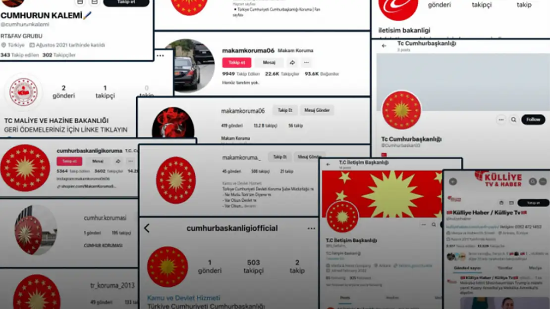 Sahte sosyal medya hesaplarına ilişkin açıklama