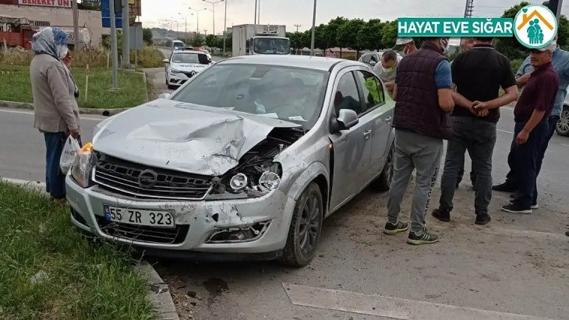 Samsun'da trafik kazası: 2 yaralı