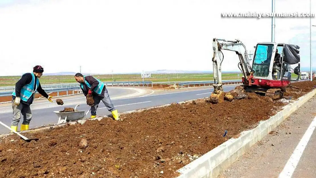 Şanlıurfa Yolu yonca kavşakta düzenleme çalışmaları başladı