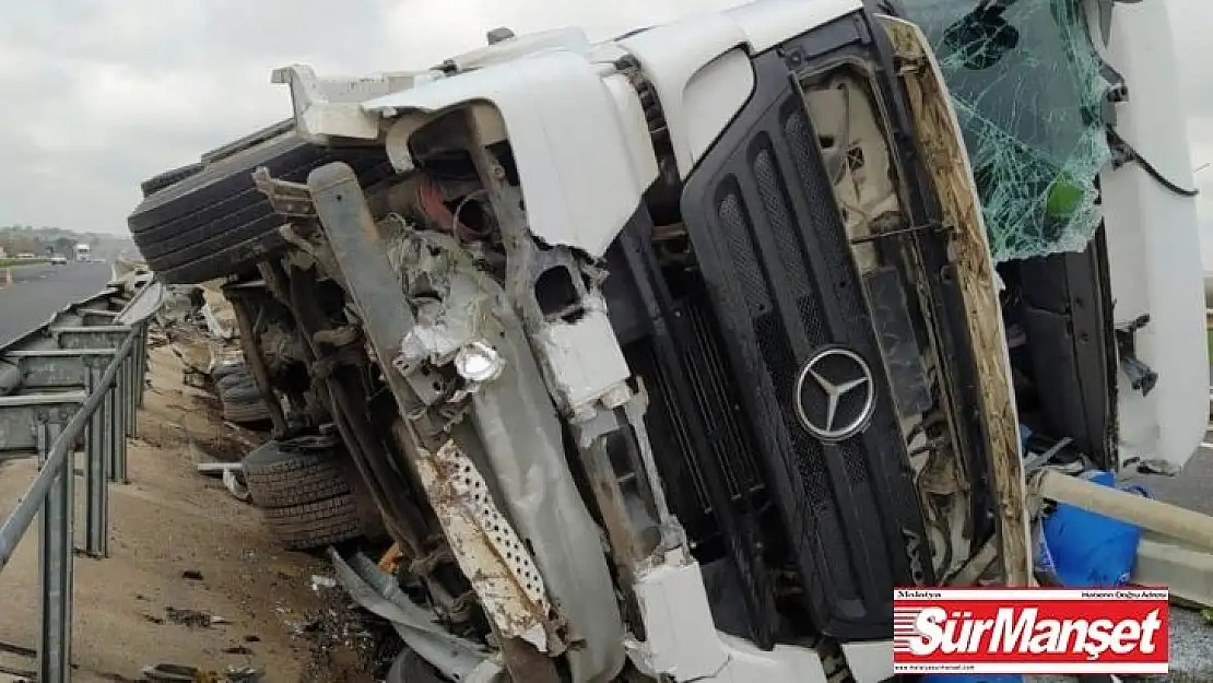 Şanlıurfa'da tır devrildi: 1 yaralı