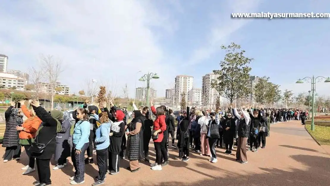 Şehitkamil Vadi Park'ta sağlığa adım attılar