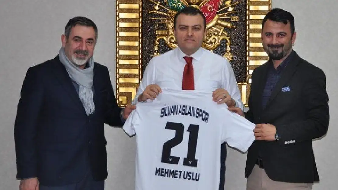 Silvan Aslanspor'dan Kaymakam Uslu'ya ziyaret