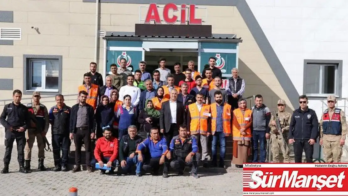 Sincik Devlet Hastanesinde deprem ve yangın tatbikatı
