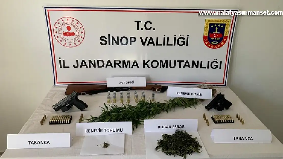 Sinop'ta jandarmadan uyuşturucu operasyonunda 1 gözaltı