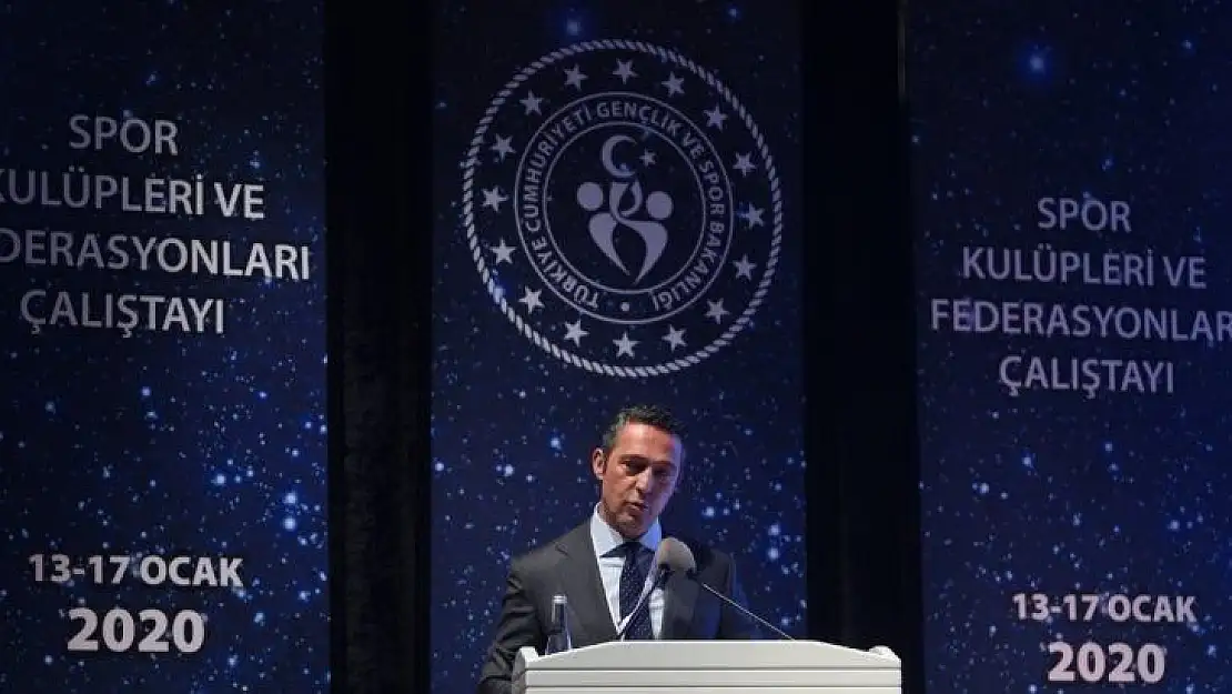 Spor Kulüpleri ve Federasyonları Çalıştayı'nda Ali Koç'tan Türk futbolunun sorunları ve çözüm önerileri