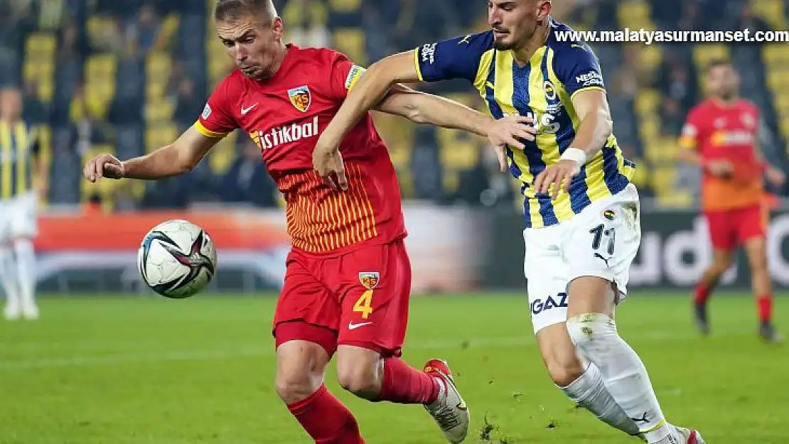 Spor Toto Süper Lig: Fenerbahçe: 2 - Kayserispor: 2