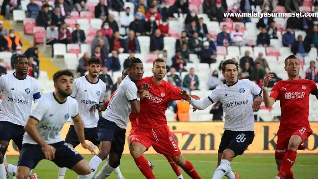 Süper Lig: D.G. Sivasspor: 1 - Adana Demirspor: 1