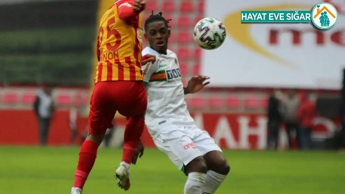 Süper Lig: Hes Kablo Kayserispor: 1 - Aytemiz Alanyaspor: 1