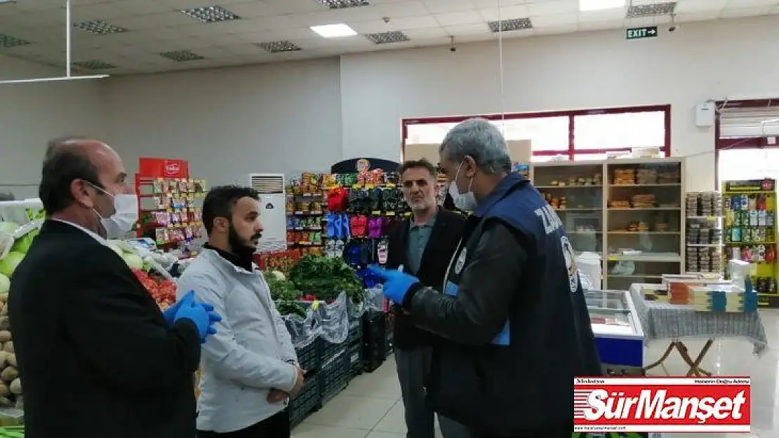 Sur'da marketler denetlendi, ibadethane ve okullar dezenfekte edildi