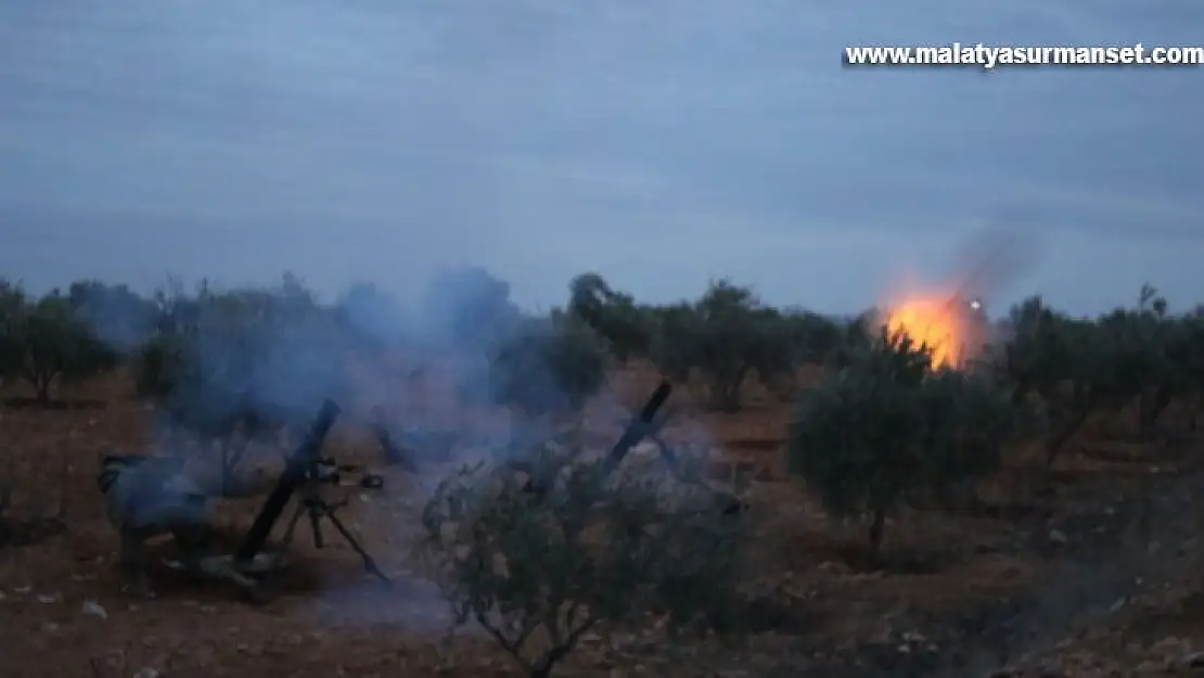 Suriye Milli Ordusu El Bab'ta terör örgütü PKK/YPG mevzilerini vurdu