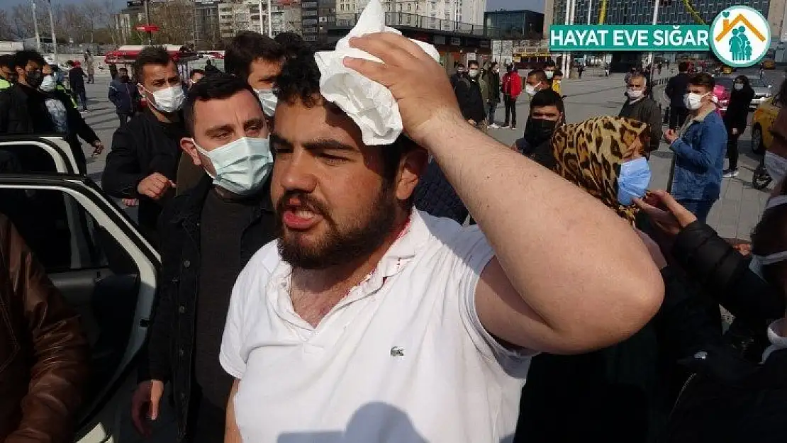 Taksim'de İBB zabıtaları seyyar satıcıyı başından yaraladı