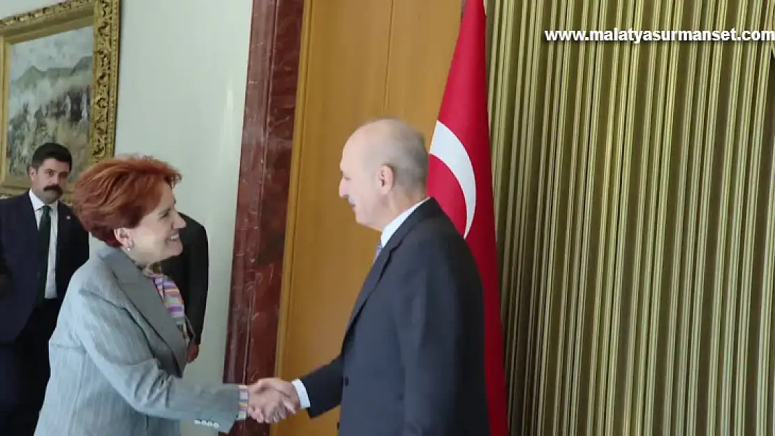 TBMM Başkanı Kurtulmuş, İYİ Parti Genel Başkanı Akşener'i kabul etti