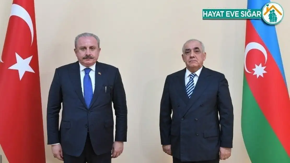 TBMM Başkanı Şentop, Azerbaycan Başbakanı Asadov ile görüştü
