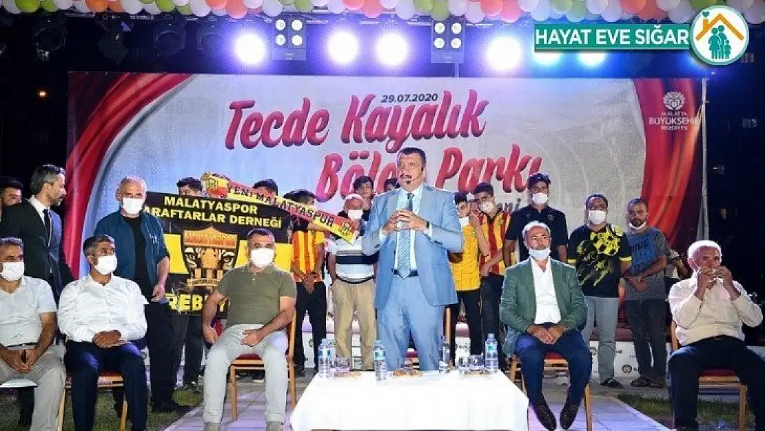 Tecde Kayalık Bölge Parkı törenle açıldı