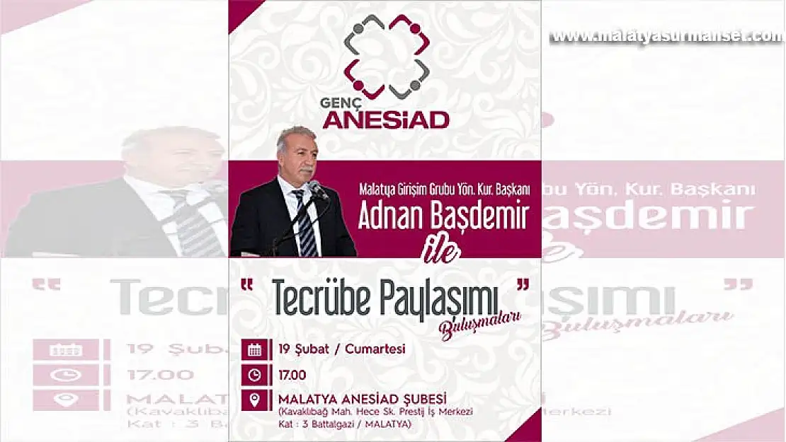 Tecrübe Paylaşımının Konuğu 'Başdemir' Oluyor