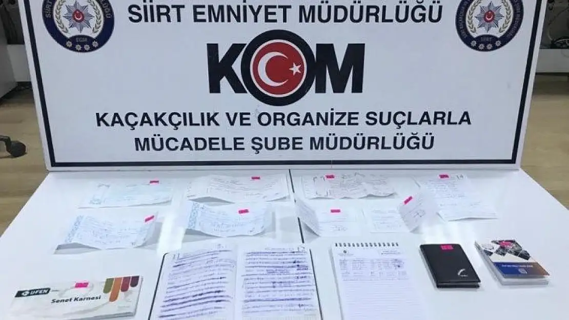 Tefecilerin not defterlerinde 3 milyon 750 bin lira alacak çıktı