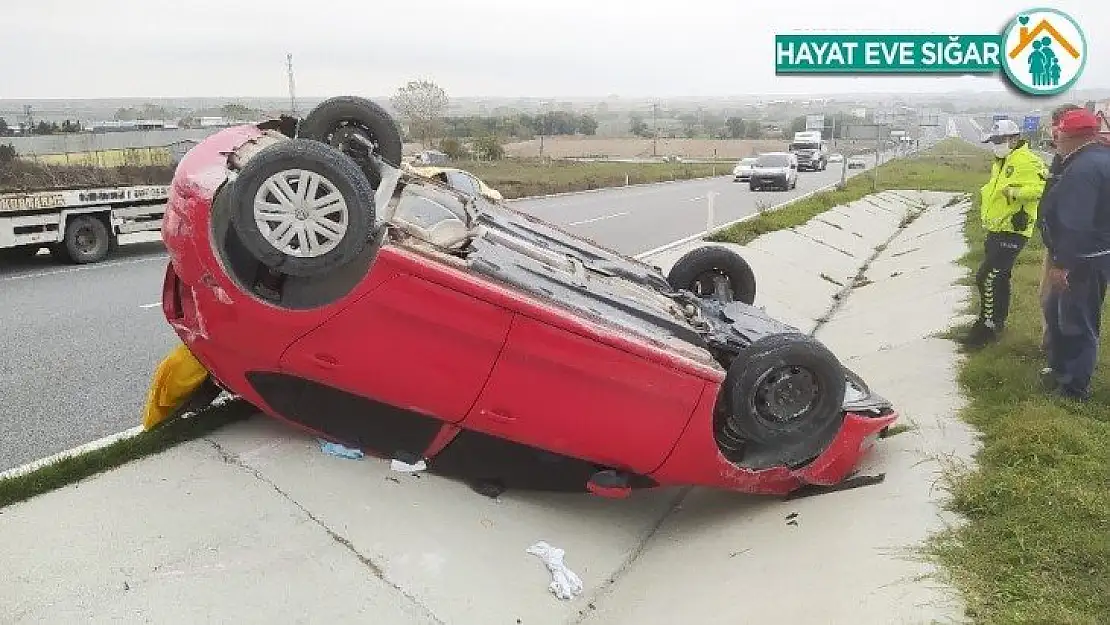 Tekirdağ'da ambulans ile otomobil çarpıştı: 1 yaralı