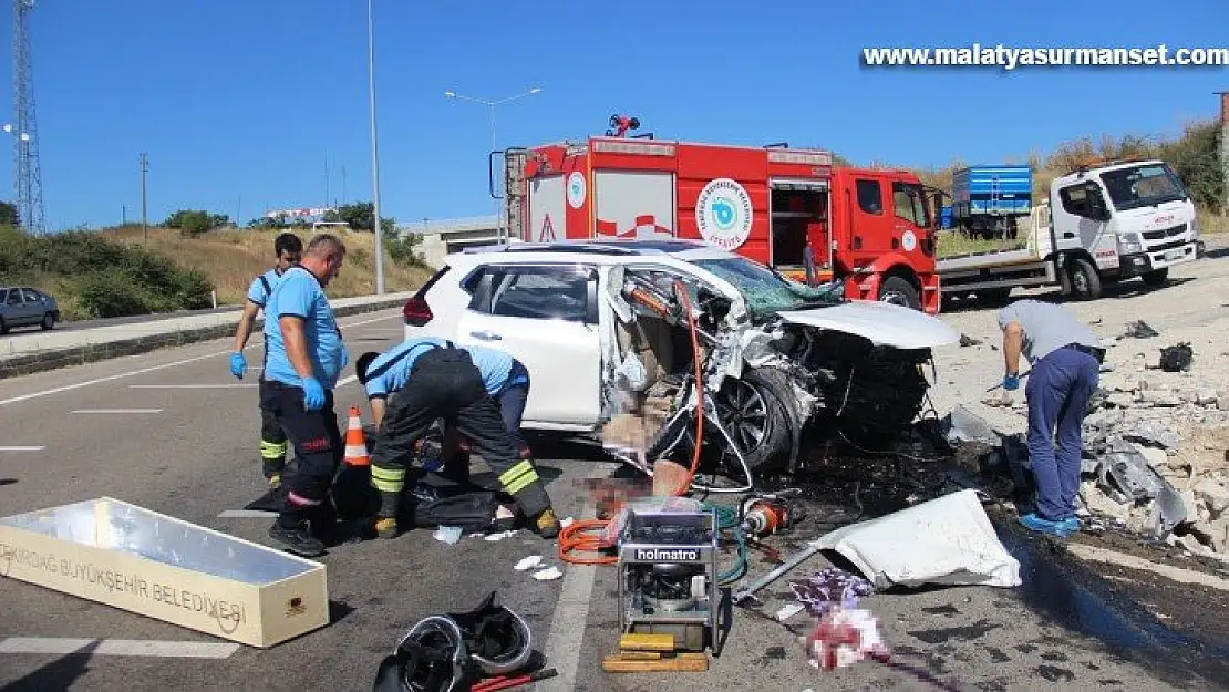 Tekirdağ'da feci kaza: 3 ölü, 1 ağır yaralı