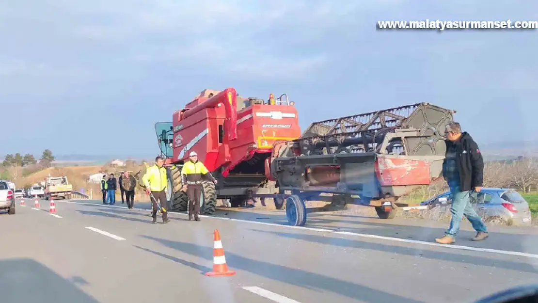 Tekirdağ'da otomobil biçerdövere çarptı: 1 ölü