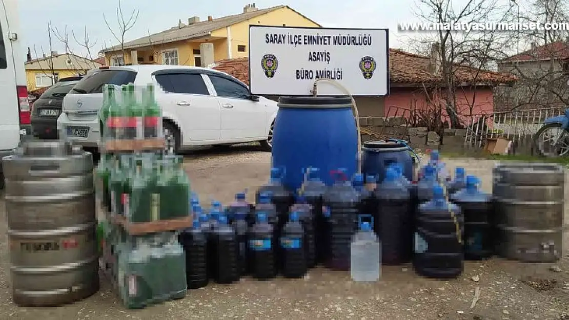 Tekirdağ'da polisten kaçak içki operasyonu
