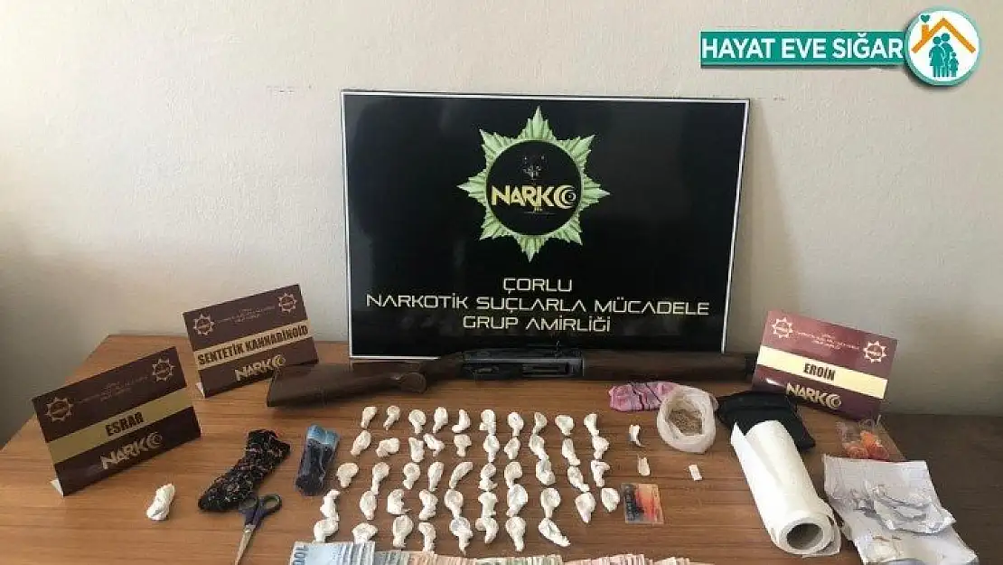 Tekirdağ'da uyuşturucu operasyonu: 3 gözaltı
