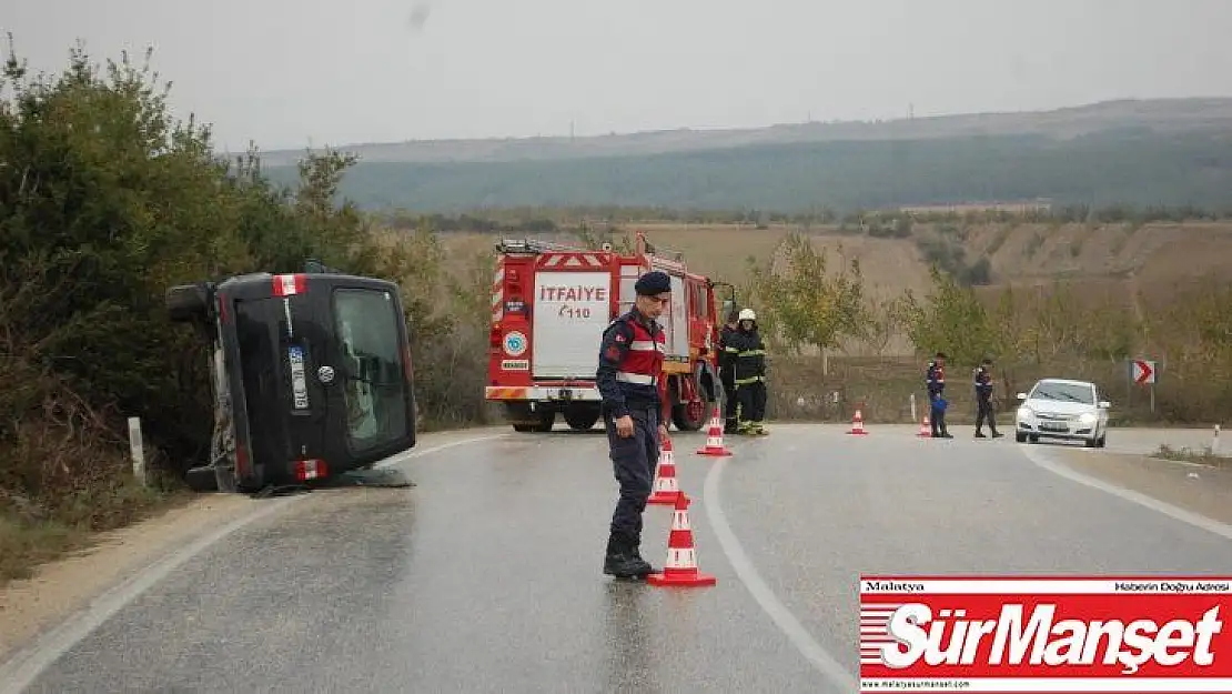 Tekirdağ'da minibüs devrildi 5 yaralı