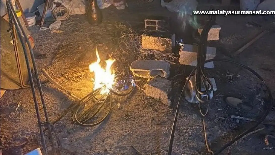 Telefon kablolarını çalan şahıs yakalandı