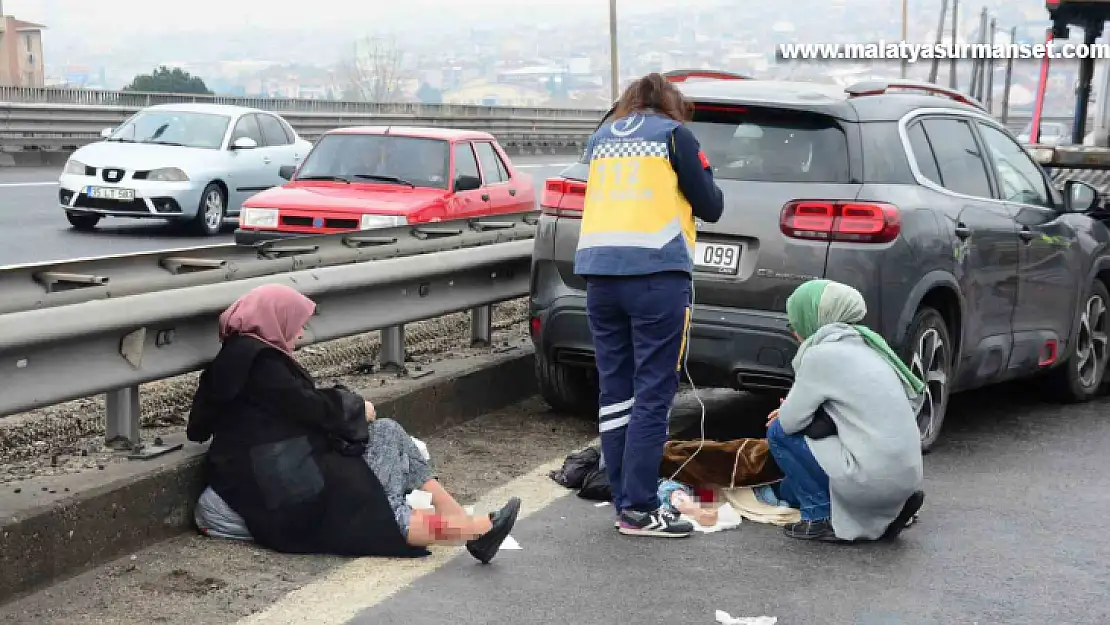 TEM'de 23 araç kazaya karıştı: 11 yaralı