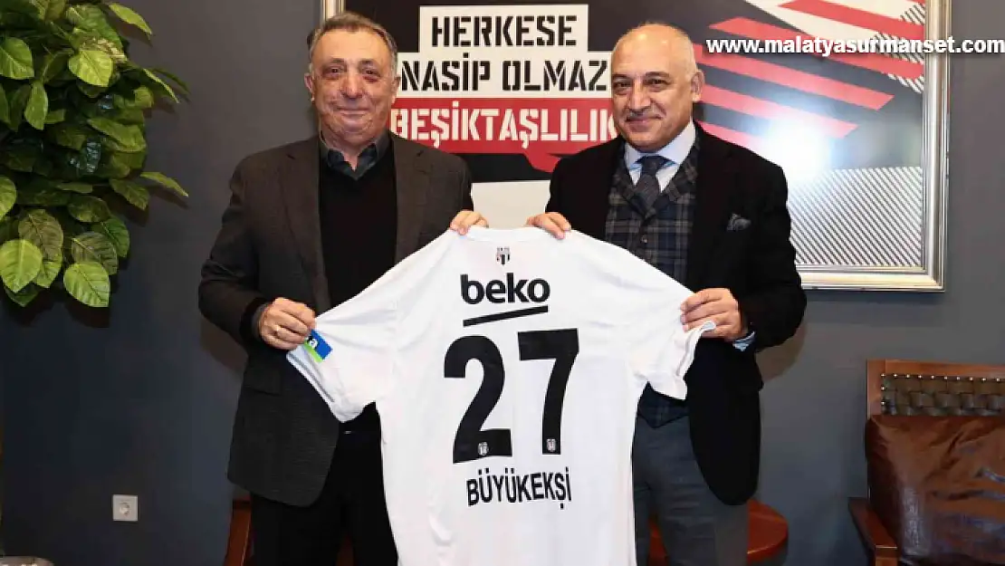 TFF Başkanı Mehmet Büyükekşi, Beşiktaş'ı ziyaret etti