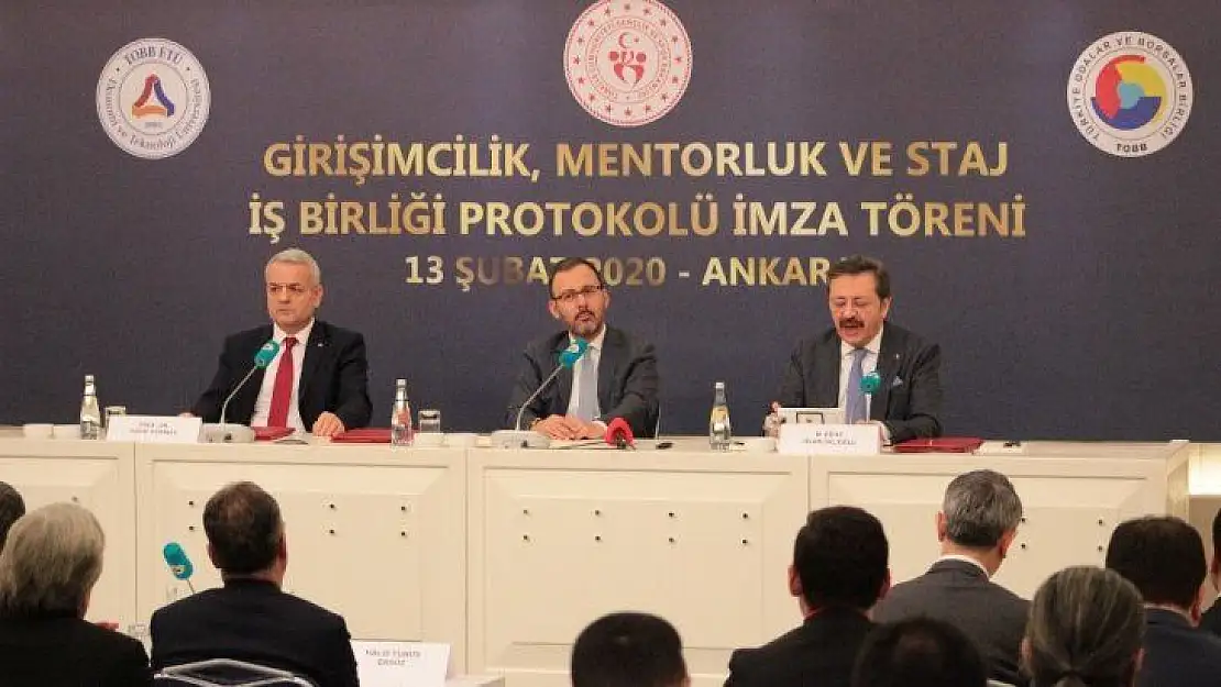 TOBB'da 'Girişimcilik, Mentorluk ve Staj İş Birliği Protokolü' imzalandı