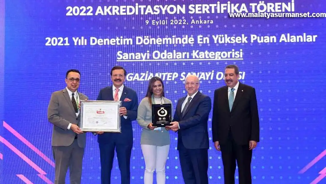 TOBB'dan GSO'ya Uluslararası Akreditasyon belgesi