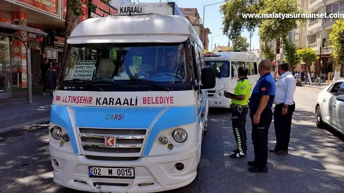 Toplu taşıma araçları denetlendi