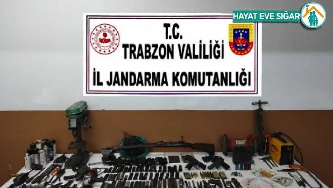 Trabzon'da kaçak silah atölyesine baskın