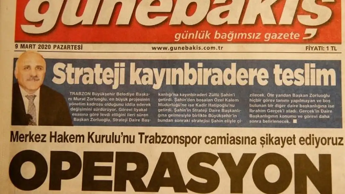 Trabzon'daki 4 yerel gazete 