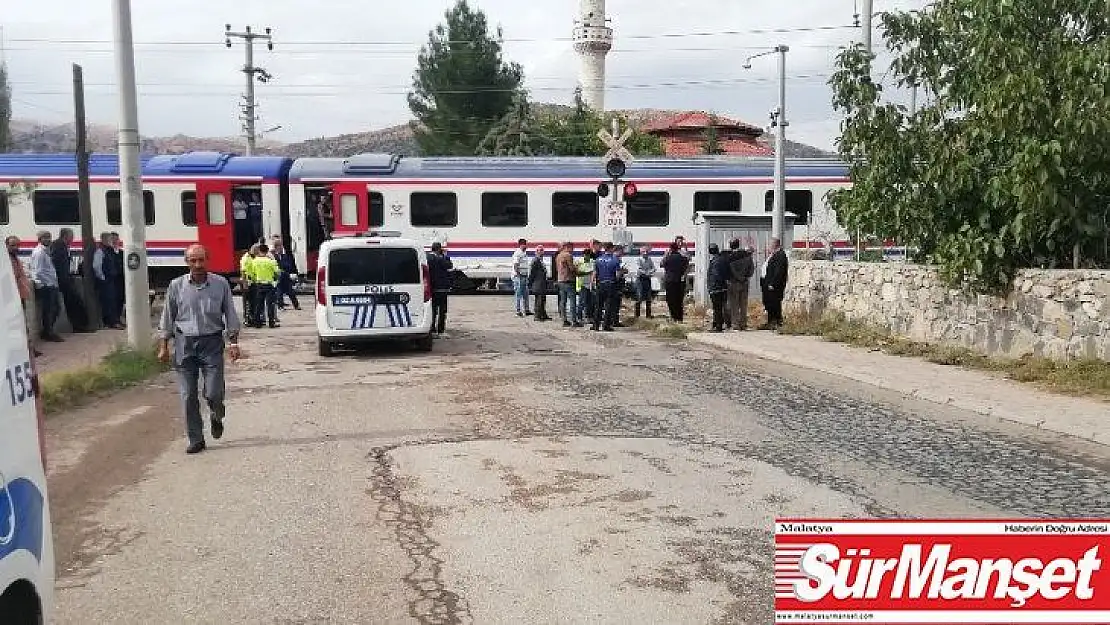 Tren yayaya çarptı